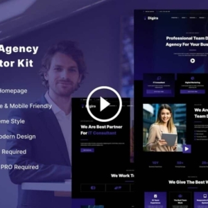 Digira: kit de plantillas Elementor de servicios de agencias digitales