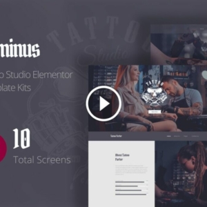 Dominus – Kits de Plantillas de Elementor para Estudio de Tatuajes
