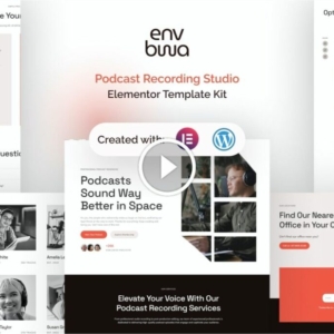 Envbwa – Kit de plantilla Elementor Pro para estudio de grabación de podcasts