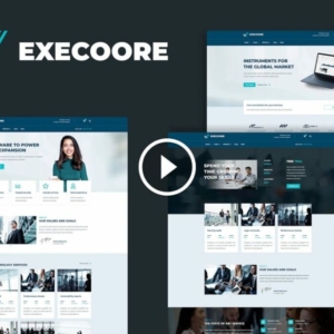 Execoore: kit de plantillas de Elementor criptográficos de tecnología y fintech