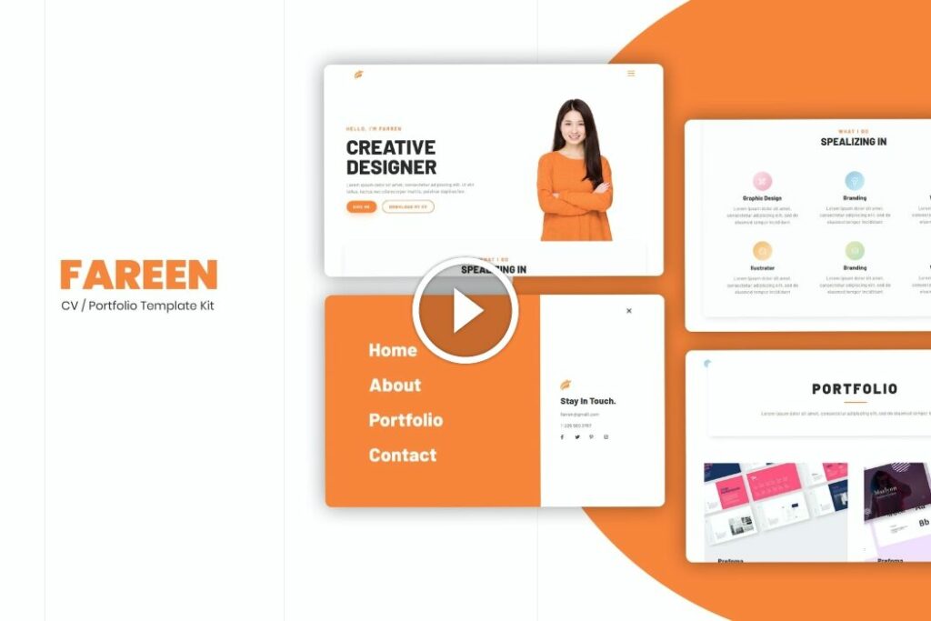 Farren – Kit de plantilla de Elementor CV/Reanudar