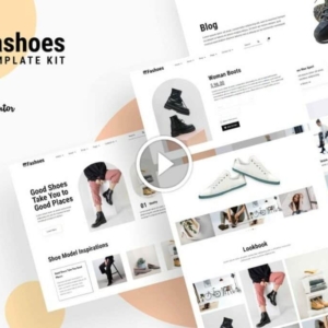 Fashoes – Kit de plantilla Elementor de tienda de moda minimalista