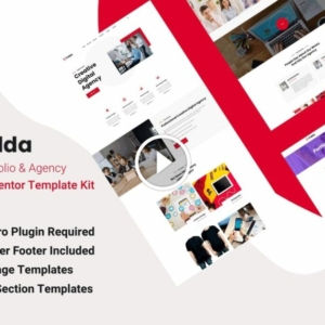 Fidda – Kit de plantilla Elementor de cartera y agencia