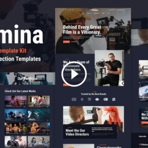 Filmina: kit de plantilla Elementor para cineastas y videógrafos