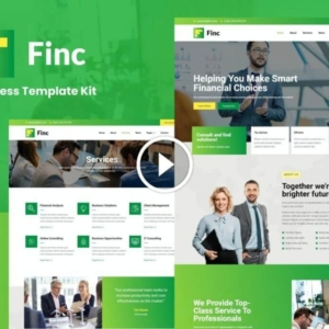 Finc – Kit de plantilla Elementor empresarial y financiero