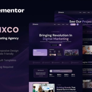 Fluxco – Plantilla Elementor para agencia de marketing digital