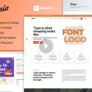 Fonnia – Kit de plantilla Elementor para tienda de productos digitales