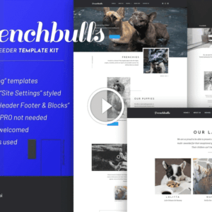Frenchbulls – Dog Breeder Elementor Template Kit