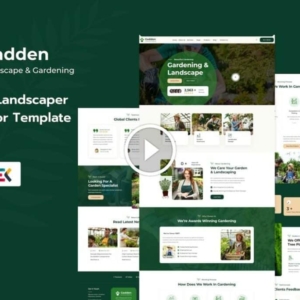 Gadden – Garden & Landscaping Elementor Template Kit