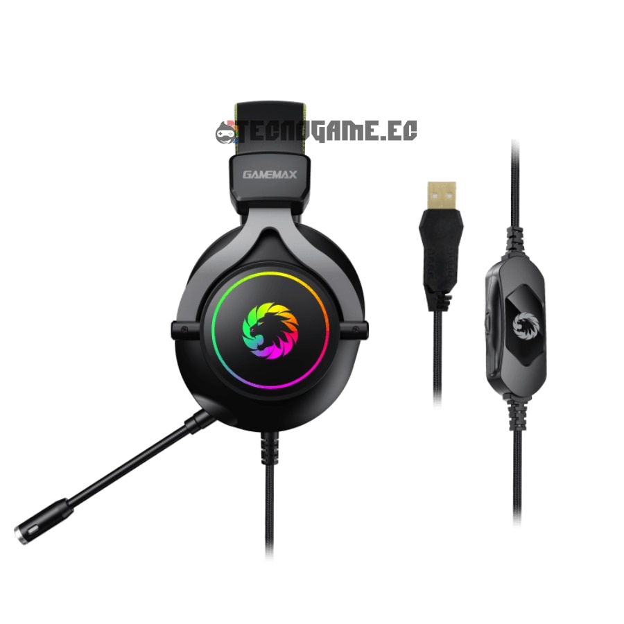 Audifono Gamer Rgb Usb 7.1 C/ Mic – Gamemax HG3600 - Imagen 3