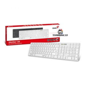 Teclado Multimedia Usb Cable WH – Genius Slimstar 126