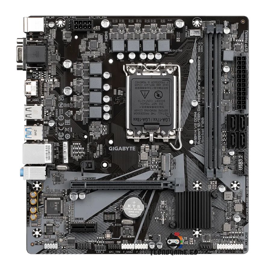 Mainboard H610M H V2 Intel 12 13 14va – Gigabyte - Imagen 2