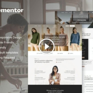 Glamourista – Fashion Designer Elementor Template Kit
