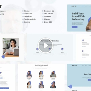 Gocast: kit de plantillas para podcasts y agencias digitales