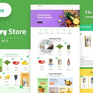Grocerex – Grocery Store Elementor Pro Template Kit