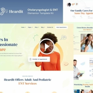 HeardIt – Otorrinolaringólogo y kit de plantilla de Elementor ENT