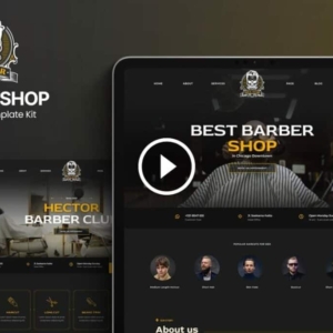 Hector – Kit de plantilla Elementor de barbería