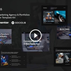 Impress – Digital Marketing Agency & Portfolios Elementor Template Kit