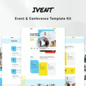 Ivent: kit de plantillas Elementor para eventos y conferencias