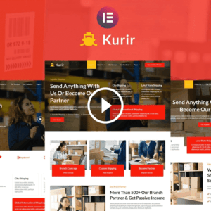 Kurir: Logistics Cargo Shipping Elementor Template Kit