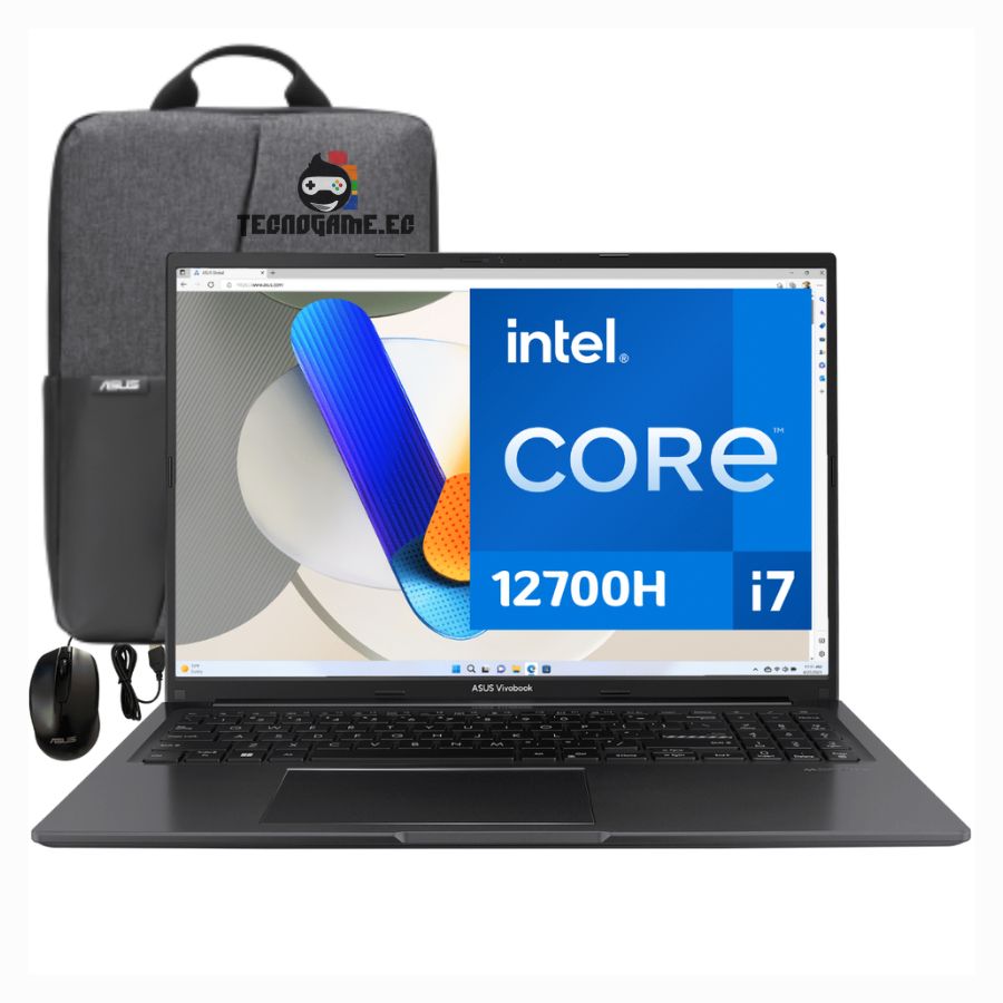 Laptop 16″ i7 12va, FHD, Ram 16Gb, Ssd 512Gb, Bk – Asus X1605ZA-MB915