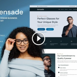 Lensade: kit de plantillas para Elementor de anteojos