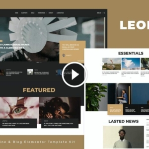 Leonas – Kit de plantillas de Elementor para blogs y revistas