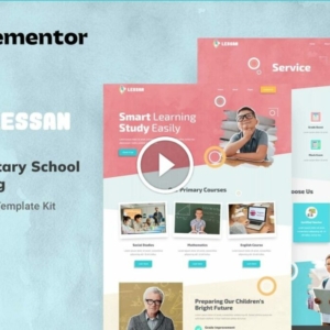 Lessan – Kit de plantilla Elementor de tutoría de la escuela primaria