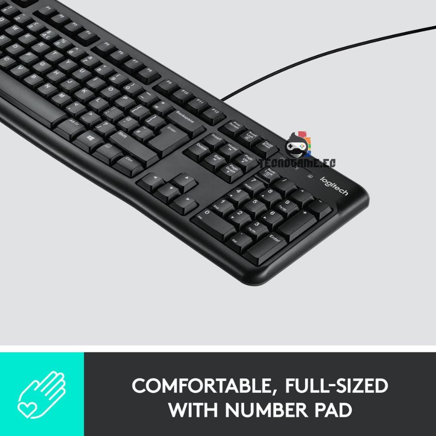 Teclado Multimedia Usb AntiSalpicaduras – Logitech K120 - Imagen 2