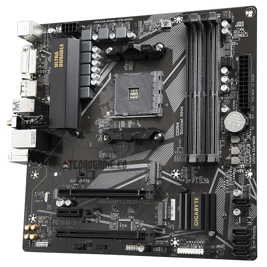 Mainboard b550M AC, Amd, Wifi – Gigabyte DS3H - Imagen 2