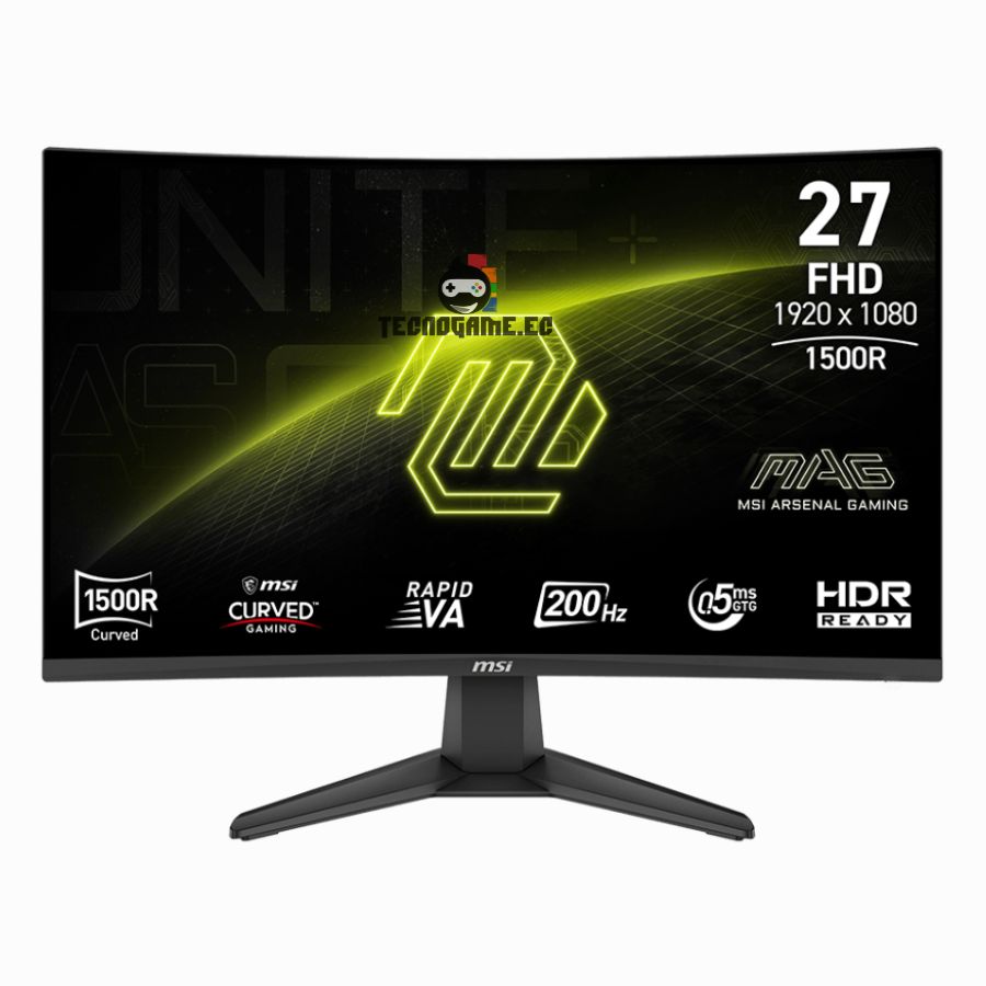 Monitor 27″ Fhd, Curvo, Adaptive Sync, 200Hz, 0.5ms – Msi 276CF E20