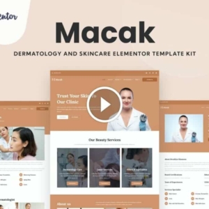 Macak – Kit de plantilla Elementor de clínica dermatológica