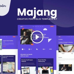 Majang – Kit de plantilla Elementor de cartera personal