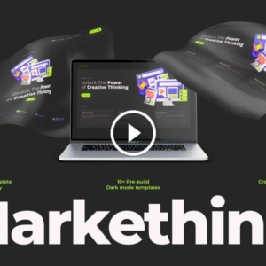 Markethink – Dark Mode Digital Marketing Agency Elementor Template Kit