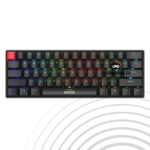 Teclado Mecanico 60% Gamer Rgb – Marvo KG933 BK SW RED