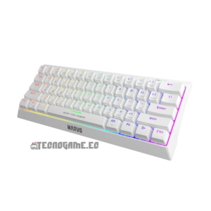 Teclado Mecanico Gamer 60% C/ Rgb Blanco – Marvo KG962W