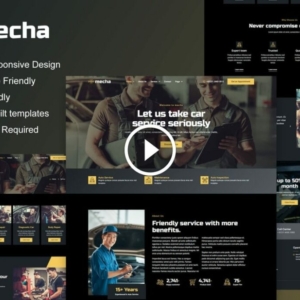 Mecha – Kit de plantilla Elementor de reparación de automóviles y servicio automático