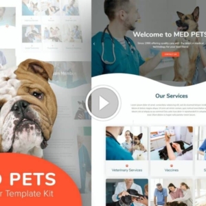Med Pets – Kit de plantilla Elementor veterinario