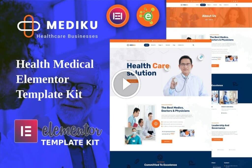 Mediku – Kit de plantilla de Elementor médicos de salud