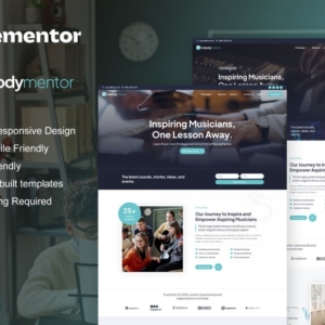 MelodyMentor – Escuela de Música y Cursos Elementor Template Kit