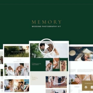 Memory – Kits de plantillas de Elementor para fotografía de bodas