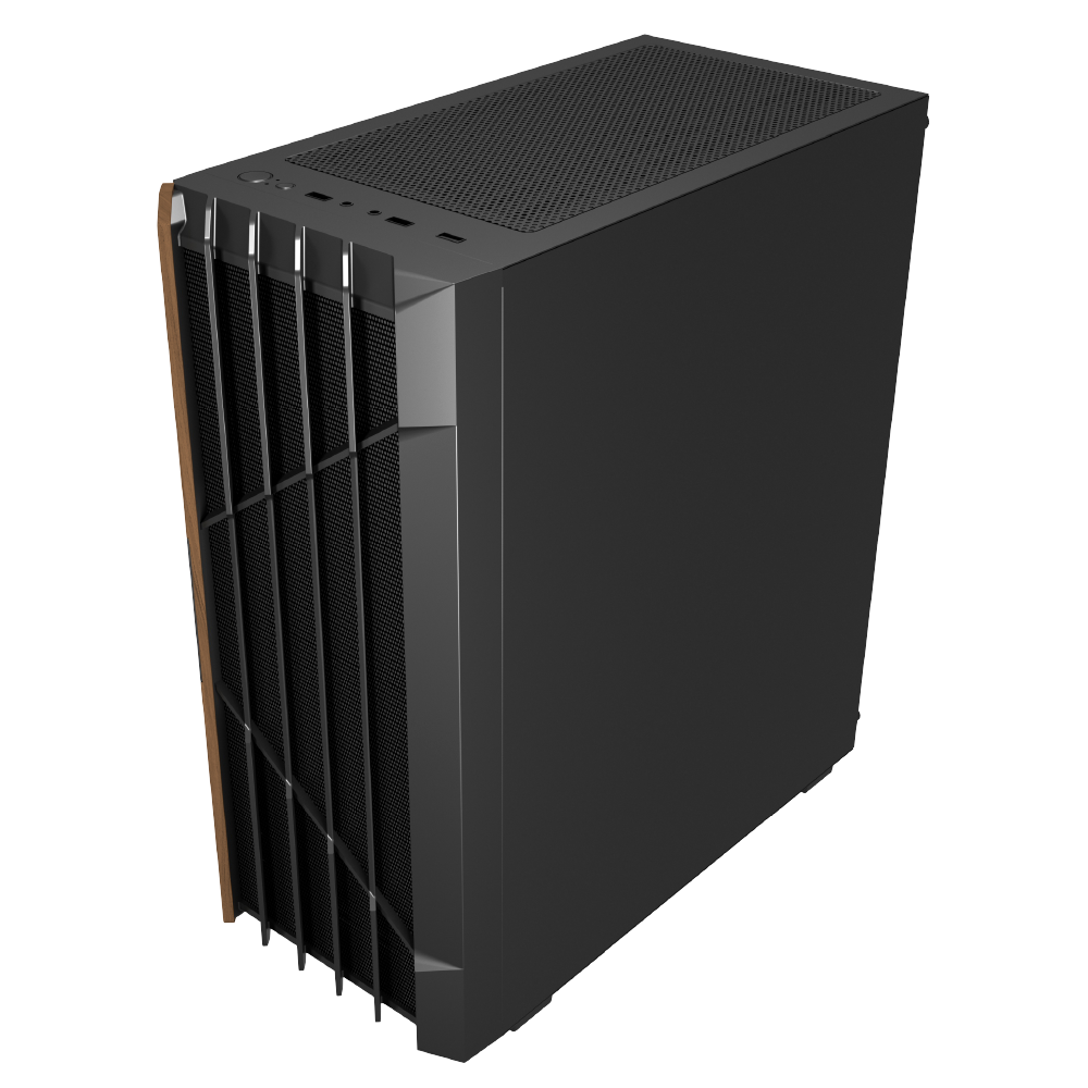 Chasis Gamer Iceberg Wood Core Ventiladores ARGB - Imagen 2