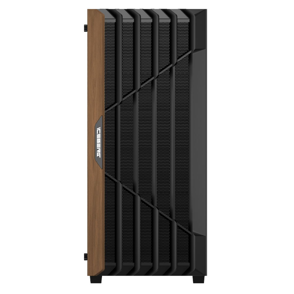 Chasis Gamer Iceberg Wood Core Ventiladores ARGB - Imagen 4
