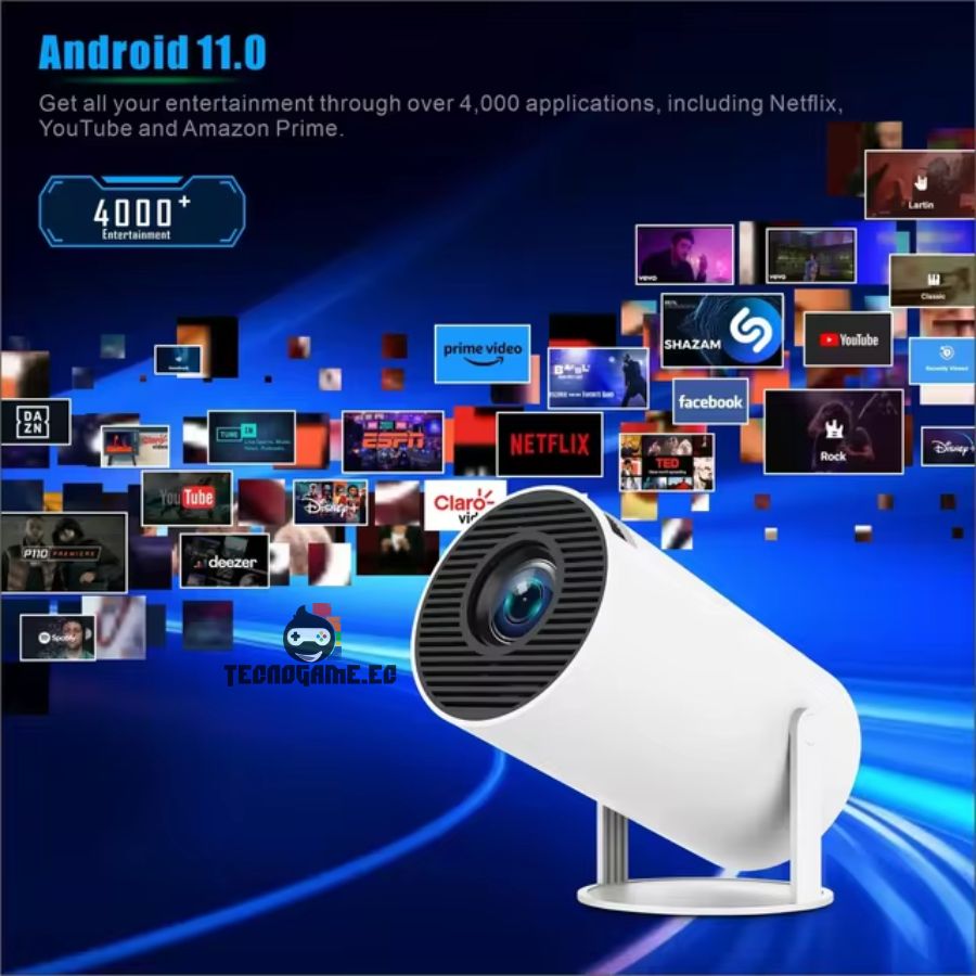 Mini Proyector 130″ Led Wifi Bt 180° – PJ300 - Imagen 2