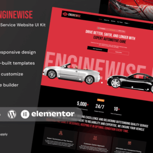 EngineWise – Kit de Plantillas Elementor para Servicio Automotriz