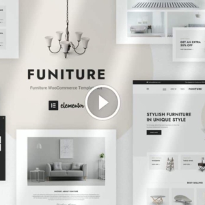 Funiture – Kit de plantilla Elementor para tienda de muebles