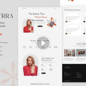 Myrra – Book Author & Writer Elementor Template Kit
