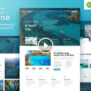 Navine: kit de plantillas para Elementor de alquiler de barcos y clubes náuticos