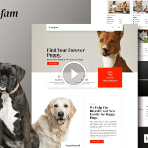 NeuFam: Dog Breeder & Kennel Club Elementor Template Kit