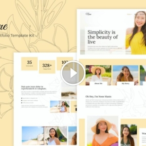 None: kit de plantillas Elementor de moda elegante